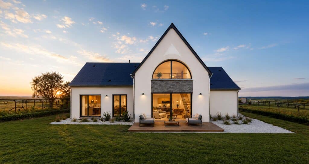 Maison contemporaine de 150 m² construite à Château-Renault