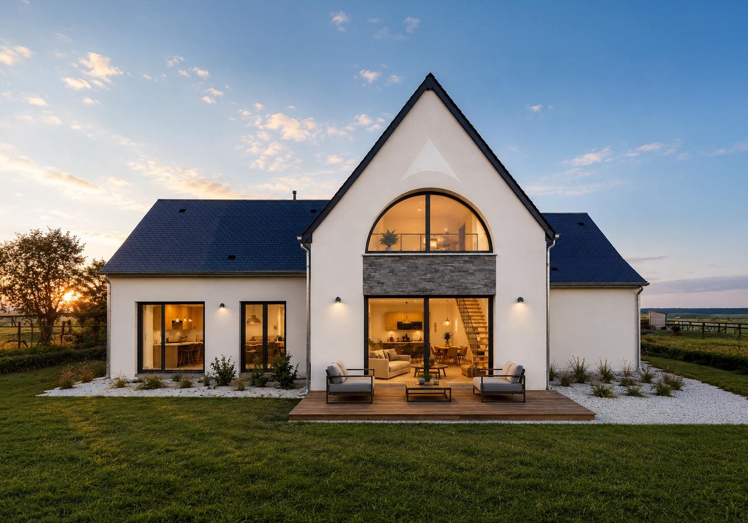 Maison contemporaine de 150 m² construite à Château-Renault